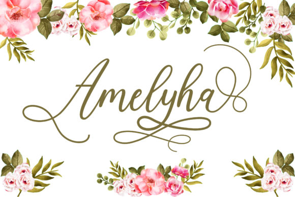 Amelyha: A Script Handwritten Font for Elegant Brand Identity