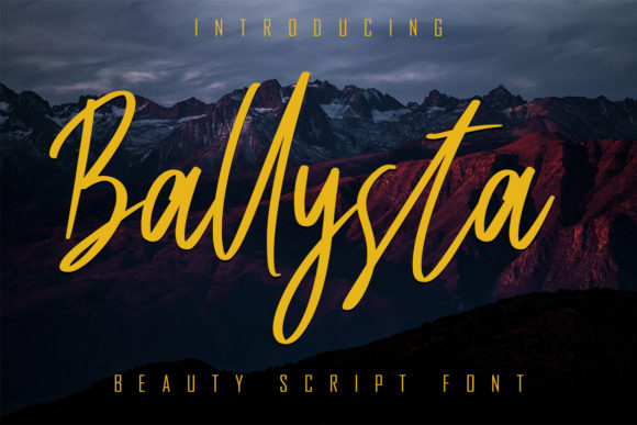 Ballysta: A Relaxed Script Handwritten Font for Warm Brand Identity