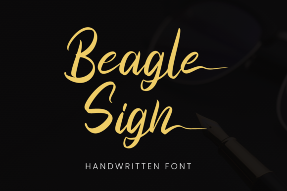Beagle Sign Font: Elegant Script for Editorial Design