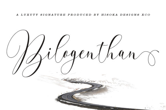 Bilogenthan: A Delicate Script Handwritten Font for Editorial Elegance