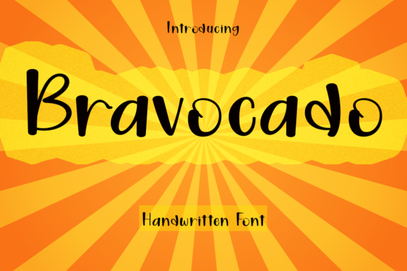 Bravocado Handwritten Font for Crafters & Sellers