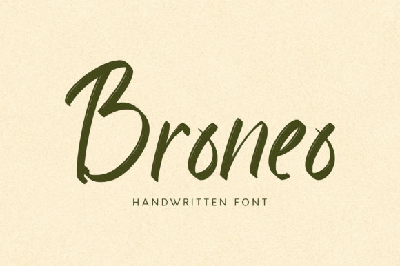 Broneo Font: A Distinct Handwritten Typeface for Small Business Branding