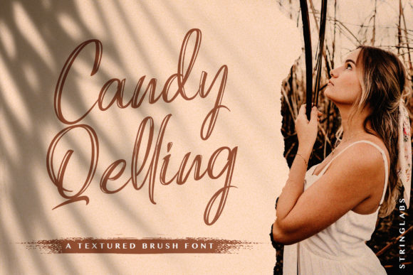Candy Qelling Font: A Flowing Script Handwritten Typeface
