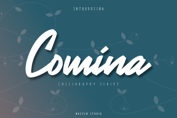 Comina: A Flowing and Thick Lettered Handwritten Font for Elegant Branding