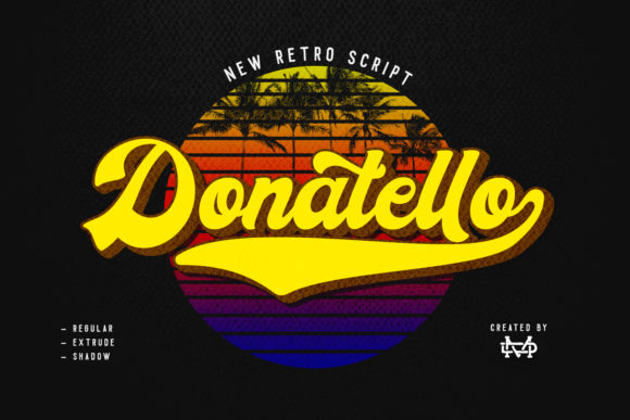 Donatello: A Script Handwritten Font with Vintage Soul