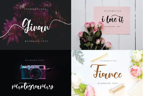 Ginan Font: Delicate & Elegant Script Handwritten Fonts for Makers