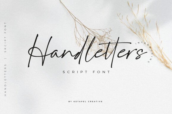 Handletters: A Delicate Script Handwritten Font for Elegant Campaigns