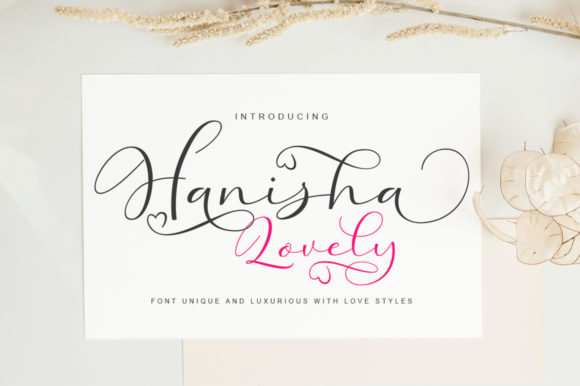 Hanisha Lovely Font for Elegant Branding