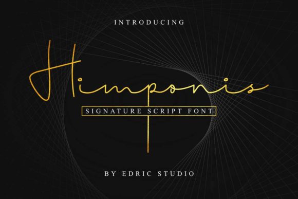 Himponis Script Handwritten Font for Elegant Branding