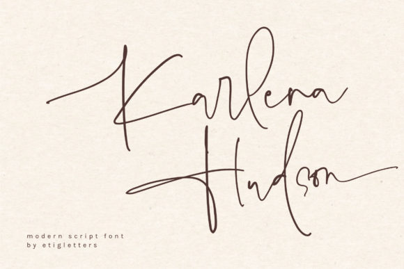 Karlena Hudson Font for Elegant Branding