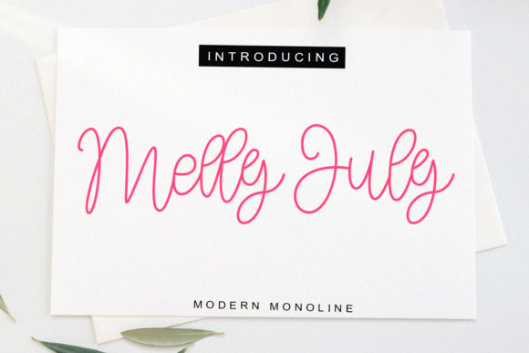 Melly July Script Handwritten Font for Editorial Elegance