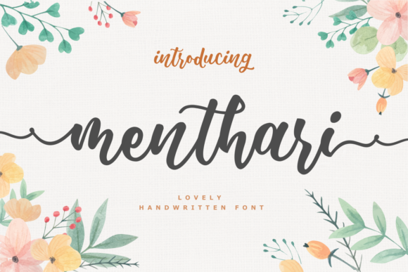 Menthari: Elegant Script Handwritten Font for Refined Design