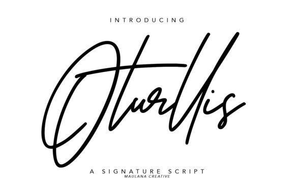 Oturllis Script Handwritten Font for Authentic Branding