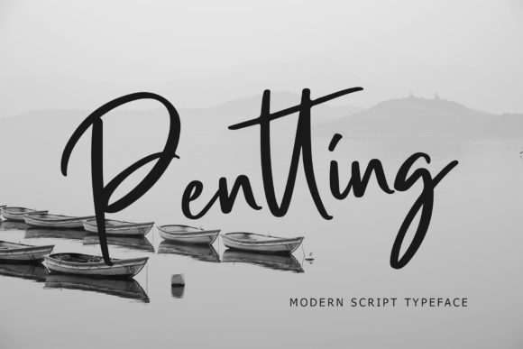 Pentting: A Relaxed Handwritten Font for Small Business Branding