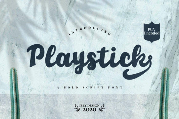Playstick: A Script Handwritten Font for Elegant Branding