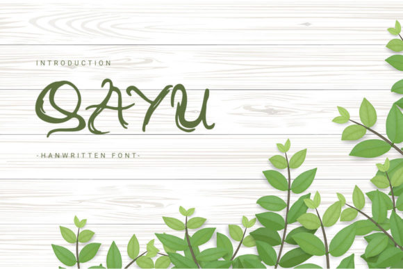 Qayu Script Handwritten Font for Elegant Craft Projects