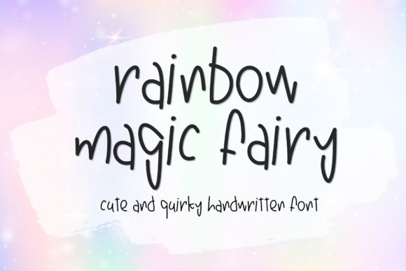 Rainbow Magic Fairy Font for Small Business Branding