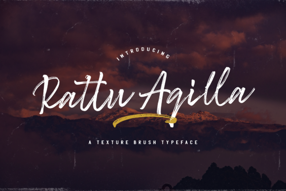 Rattu Aqilla: A Textured Handwritten Brush Font for Editorial Warmth