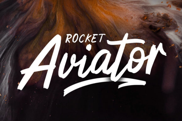 Rocket Aviator: A Modern Brush Handwritten Font for Small Business Branding