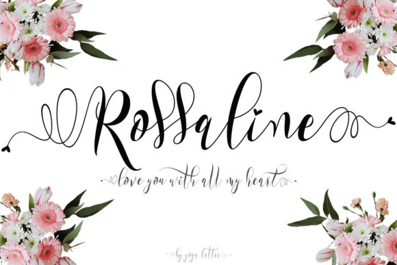 Rossaline Script Handwritten Font for Elegant Design