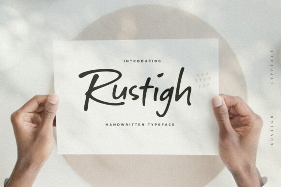 Rustigh: A Casual Script Handwritten Font for Digital Design