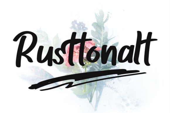 Rusttonalt: A Flowing Script Handwritten Font for Editorial Warmth