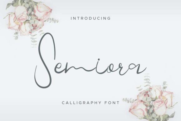 Semiora: A Script Handwritten Font for Elegant Digital Branding