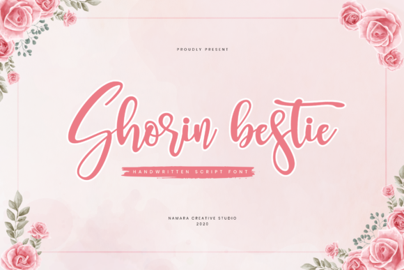 Shorin Bestie Script Handwritten Font for Elegant Craft & Printables