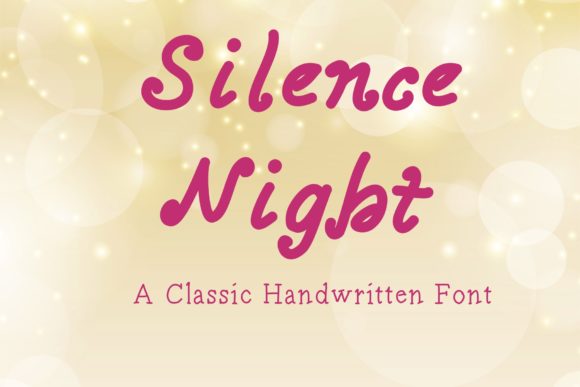 Silence Night: A Script Handwritten Font That Makes Your Campaign Stand Out