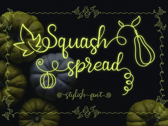 Squash Spread: A Script Handwritten Font for Elegant Editorial Moments