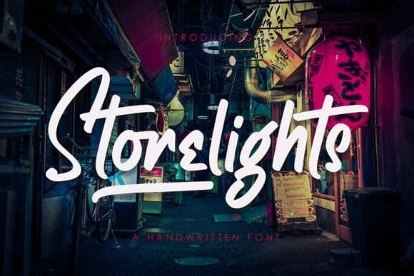 Storelights: A Bold and Timeless Script Handwritten Font for Editorial Design